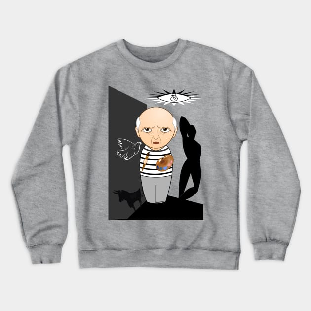 Kokeshi Picasso Crewneck Sweatshirt by Pendientera